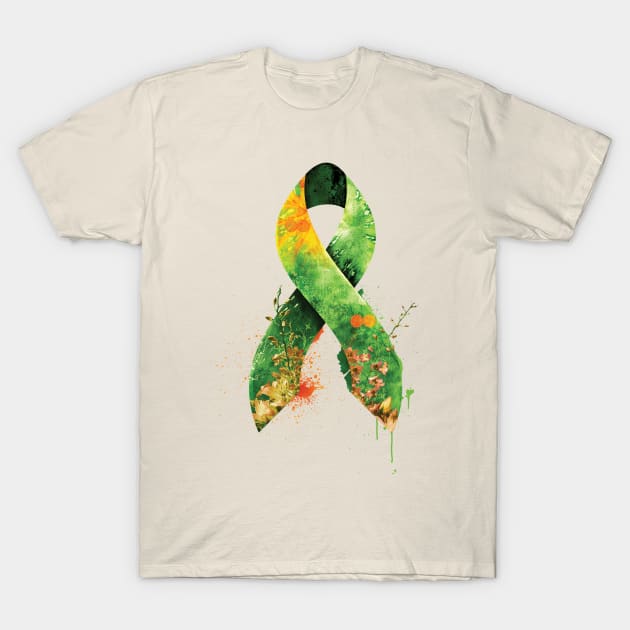 green ribbon T-Shirt by erdavid